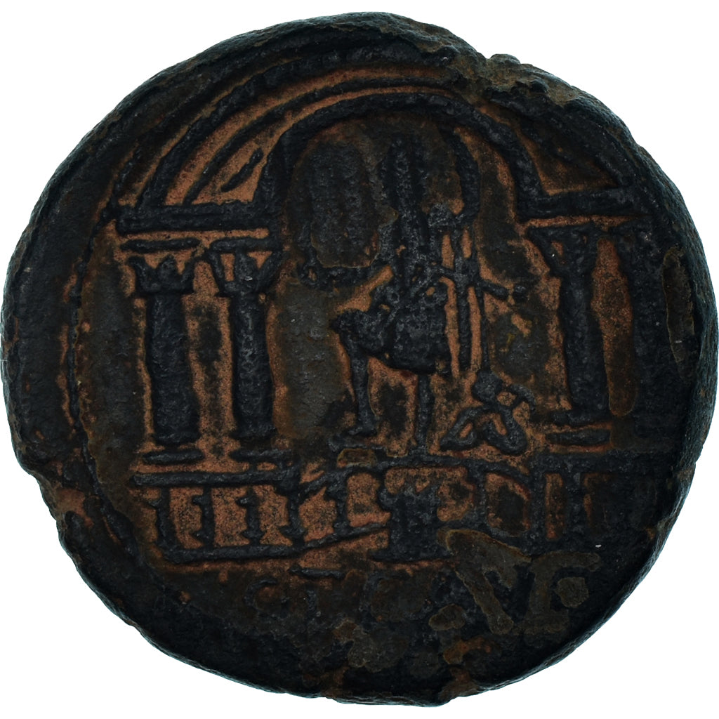 Moeda, Judei, Trajan, Æ, ca. 115, Caesara Maritima, EF(40-45), Bronze