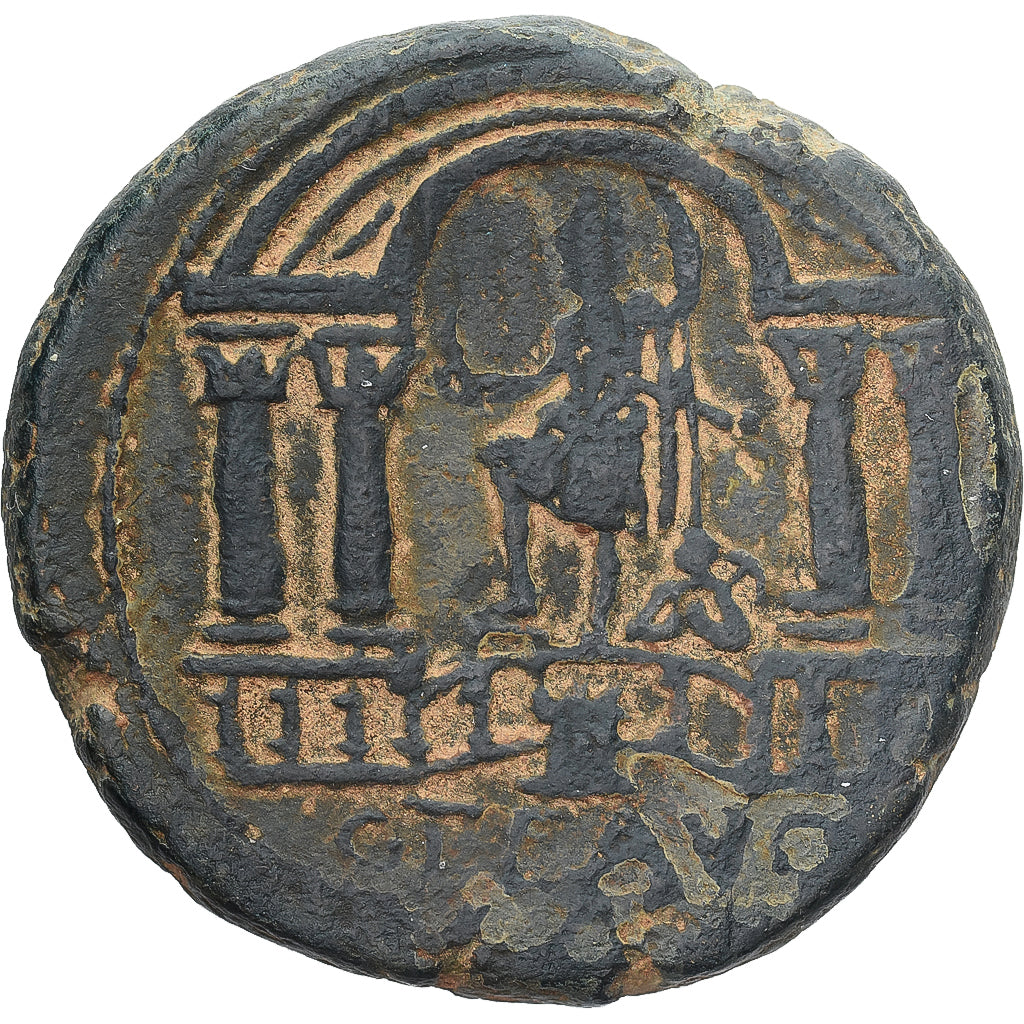 Munten, Judaea, Trajan, Æ, ca. 115, Caesara Maritima, ZF, Bronzen, RPC:III-3954