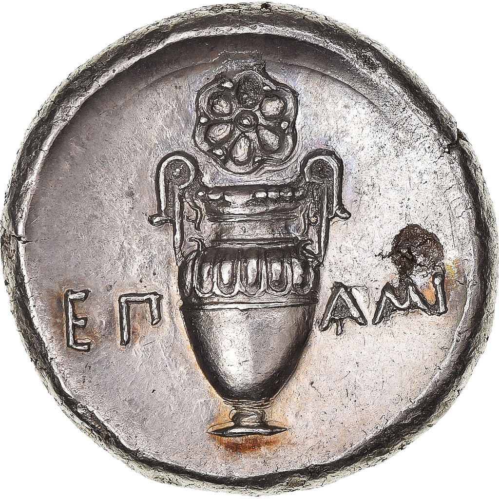 Boeotia, Epaminondas, Stater, ca. 364-362 BC, Thebes, Silver, NGC, Ch AU 4/5 4/5