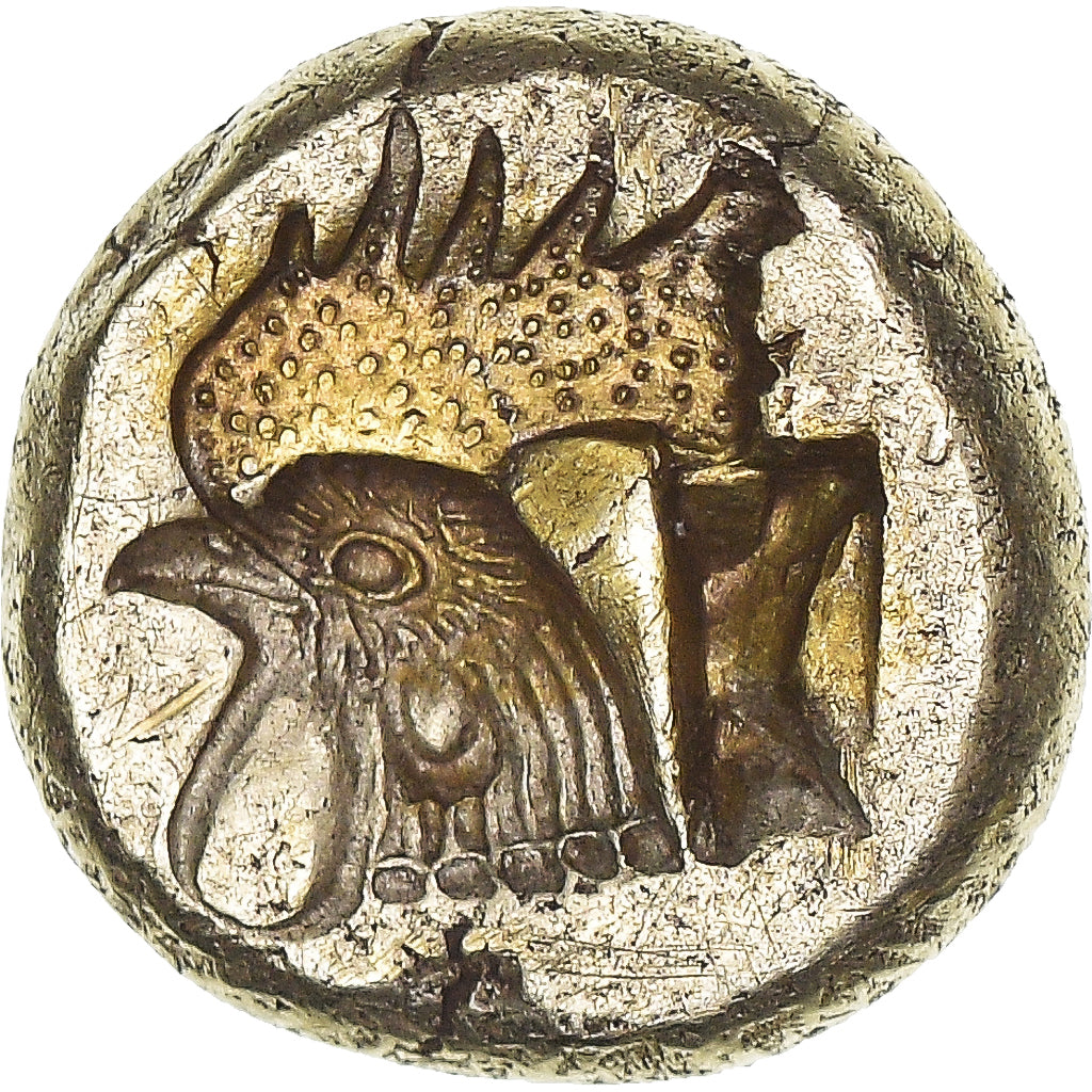Lesbos, 1/6 Stater, ca. 521-478 BC, Mytilene, Electrum, NGC, Ch AU 5/5 4/5