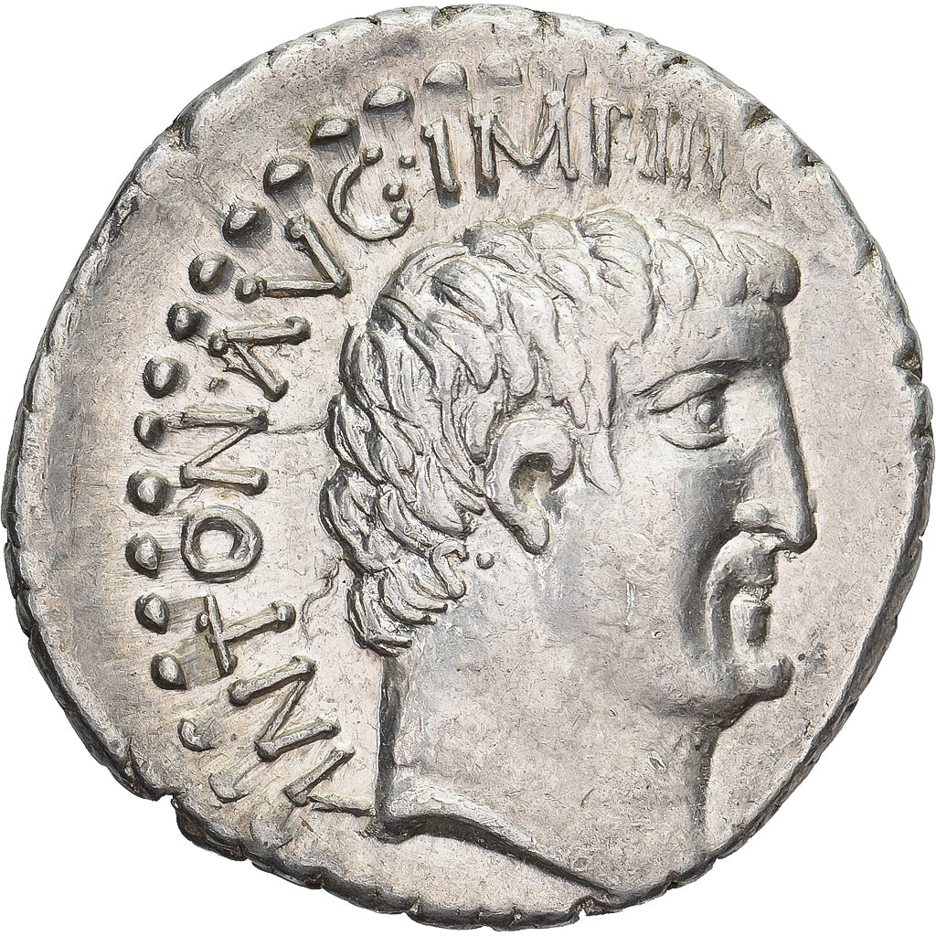 Marc Antoine, Denier, 32 BC, Athènes, Argent, SUP, Crawford:542/2