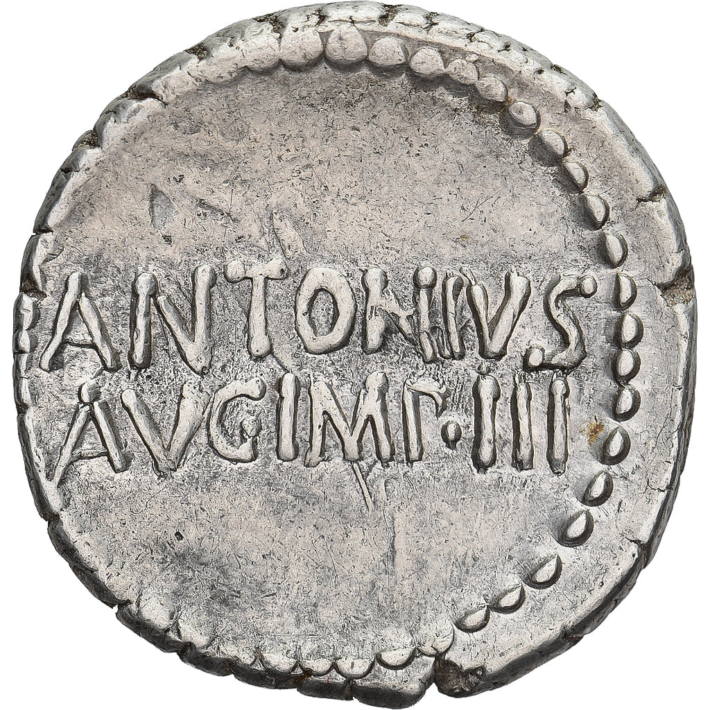 Marc Antoine, Denier, 32 BC, Athènes, Argent, SUP, Crawford:542/2