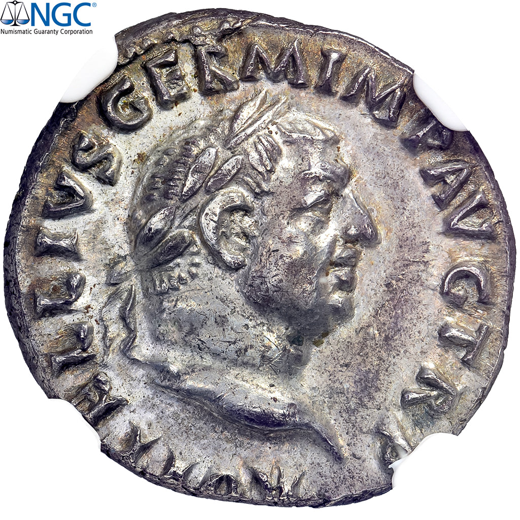 Vitellius, Denarius, 69, Rome, Silber, NGC, Ch AU 5/5 4/5, RIC:109