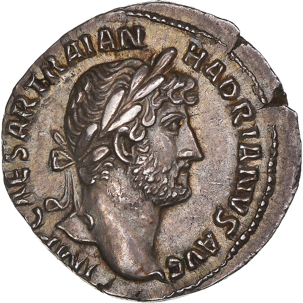 Hadrian, Denarius, 121-123, Rome, Silver, AU(55-58), RIC:II.3-525