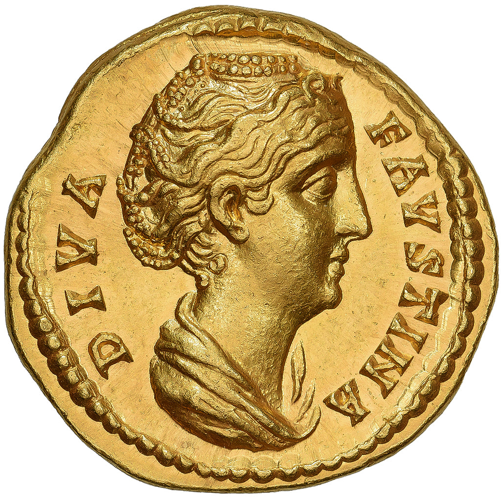 Diva Faustina I, Aureus, 141, Rome, Gold, AU(55-58), RIC:III-356a