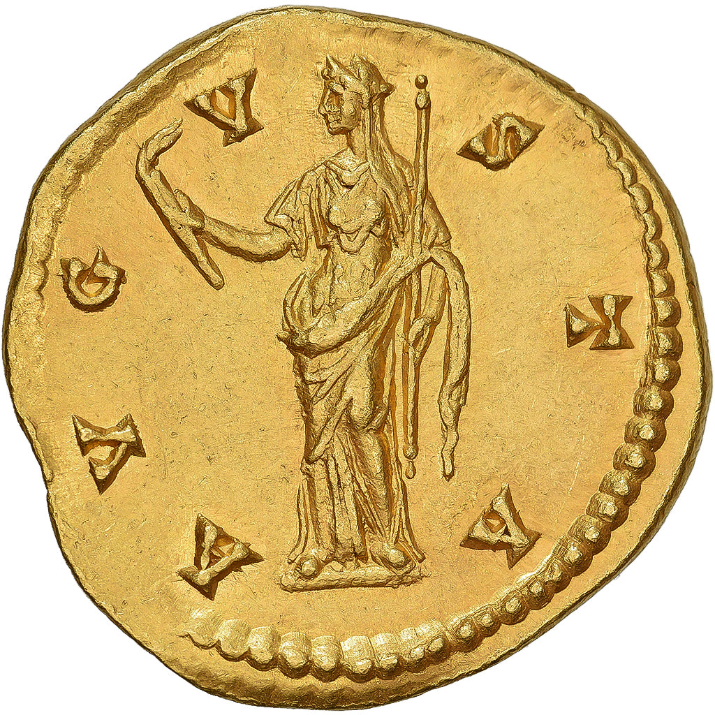 Diva Faustina I, Aureus, 141, Rome, Gold, VZ, RIC:III-356a