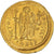 Justinian I, Solidus, 542-552, Constantinople, Dourado, AU(50-53), Sear:140