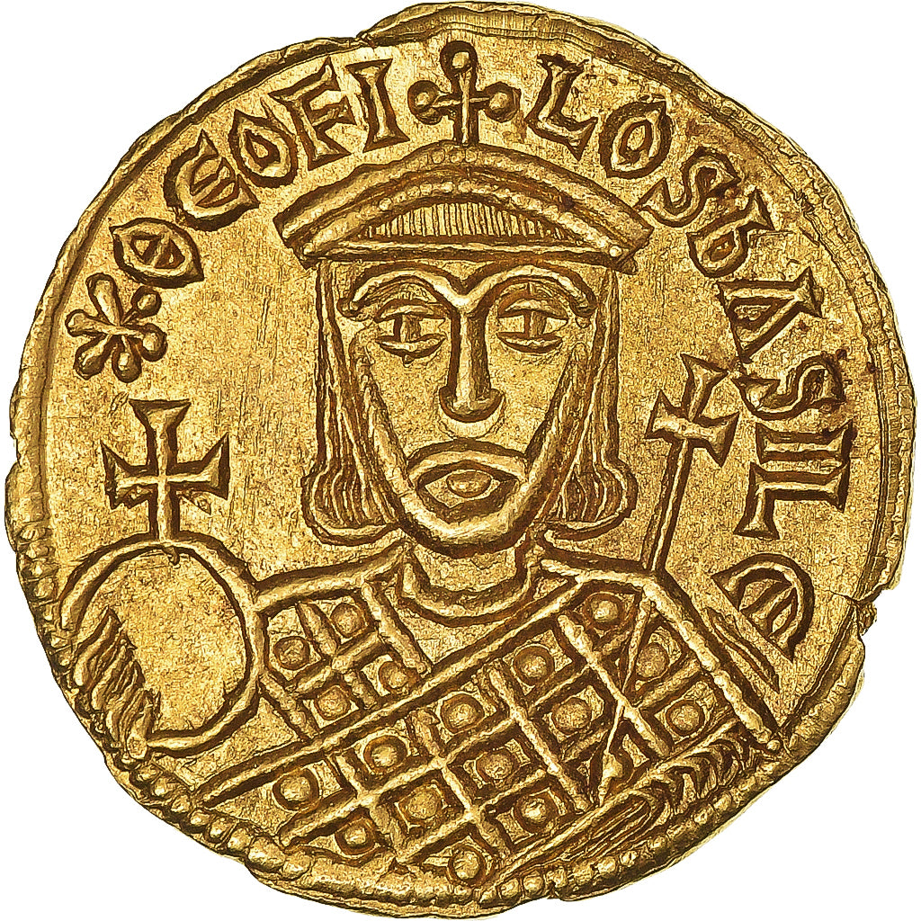 Theophilus, Solidus, 829-842, Constantinople, Gold, NGC, Ch AU 5/5-4/5