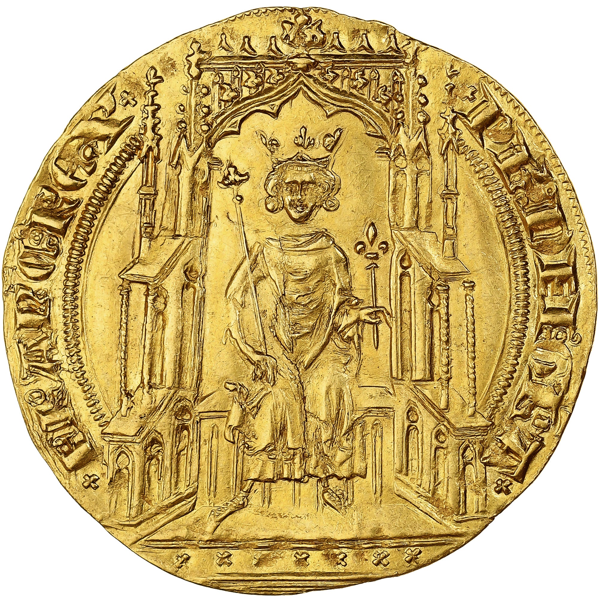 Francia, Philippe VI, Double d'or, 1328-1350, Oro, NGC, MS62, Duplessy:253