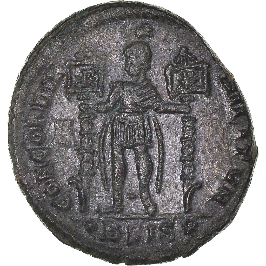 Moneta, Vetranio, Æ, 350, Siscia, AU(55-58), Brązowy, RIC:281