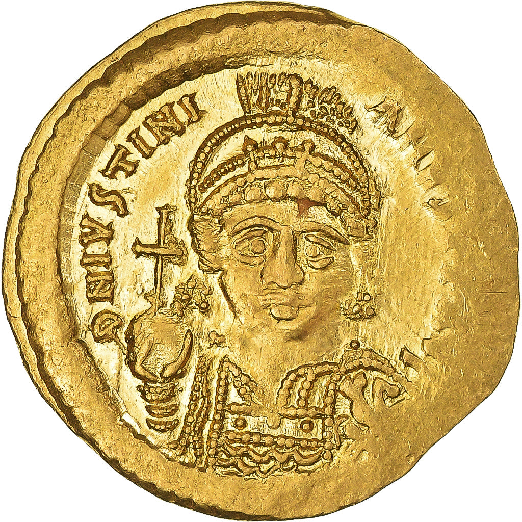 Justinian I, Solidus, 527-565, Constantinople, Oro, BB+, Sear:139