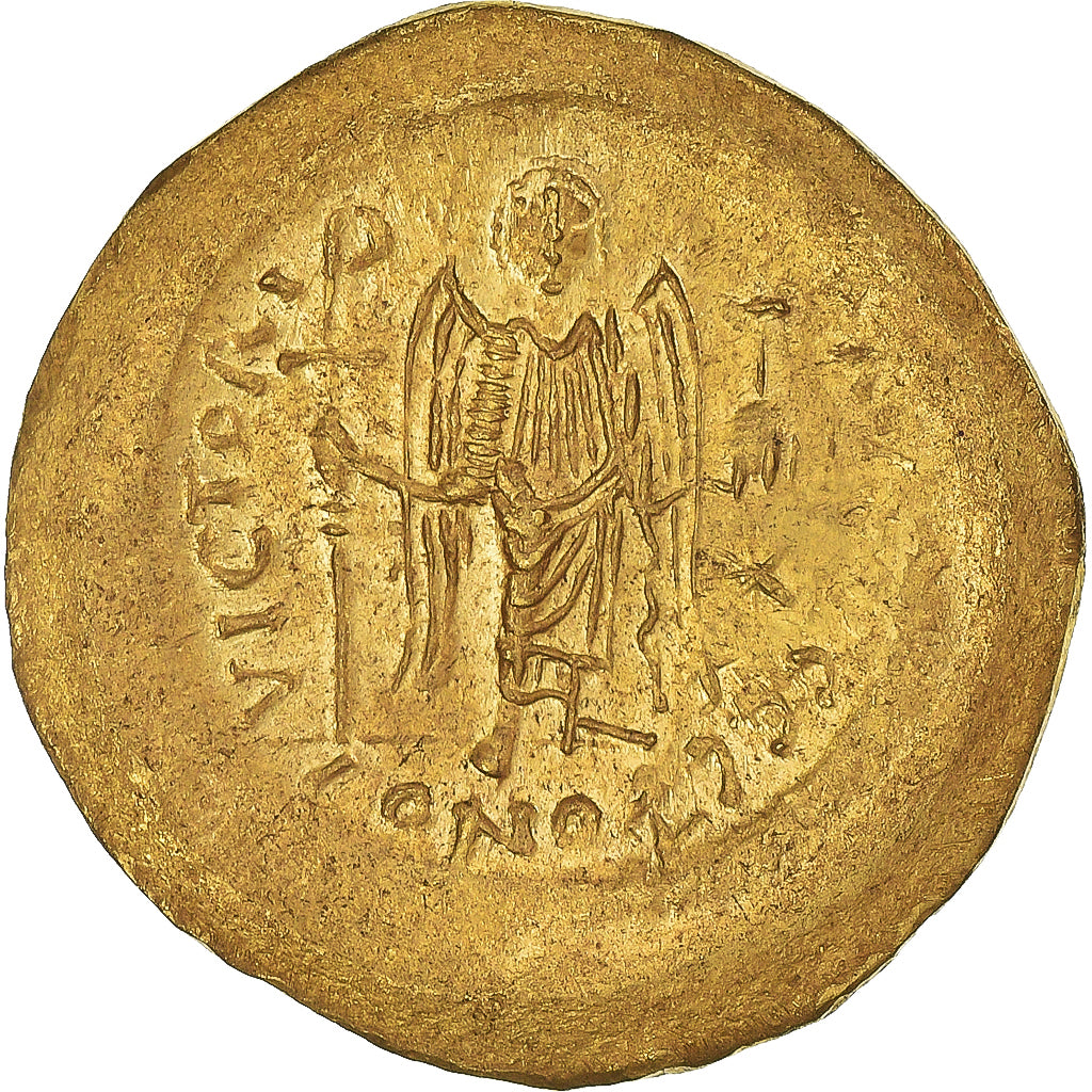 Justinian I, Solidus, 527-565, Constantinople, Oro, BB+, Sear:140