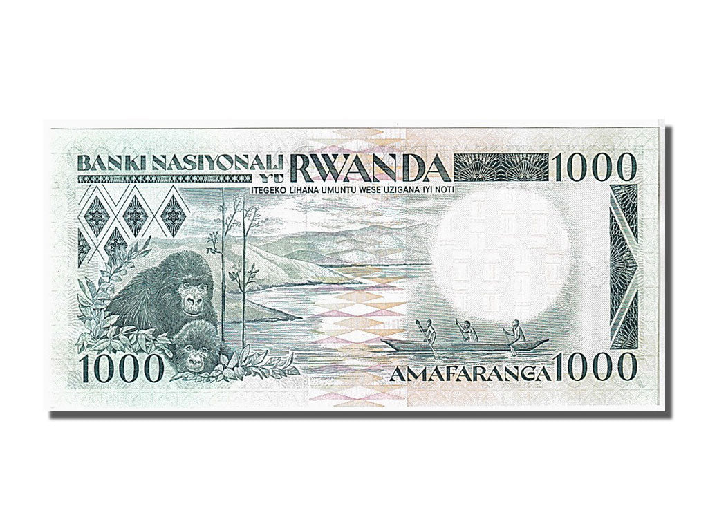 Banknote, Rwanda, 1000 Francs, 1988, 1988-01-01, KM:21a, UNC(65-70)