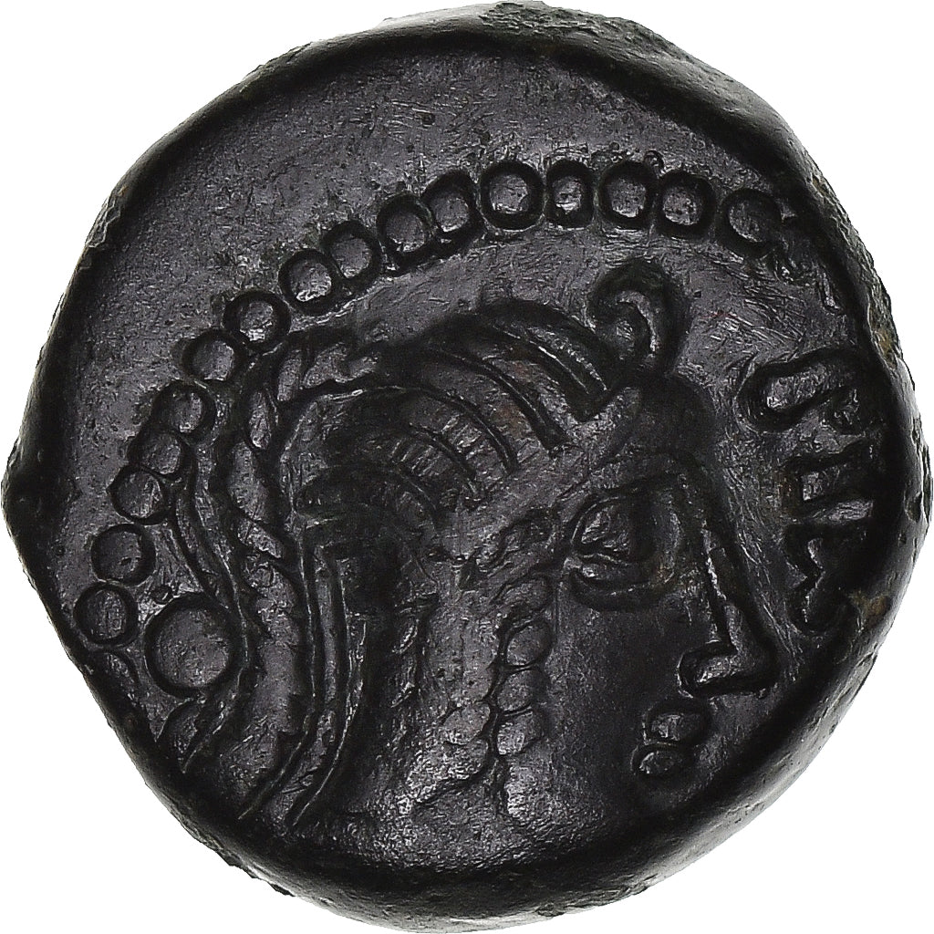 Moneta, Carnutes, Bronze PIXTILOS au cavalier, 40-30 BC, AU(50-53), Brązowy