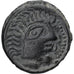 Meldi, Suessiones, Potin au loup mangeur et à la rouelle, 1st century BC