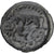 Meldi, Suessiones, Potin au loup mangeur et à la rouelle, 1st century BC