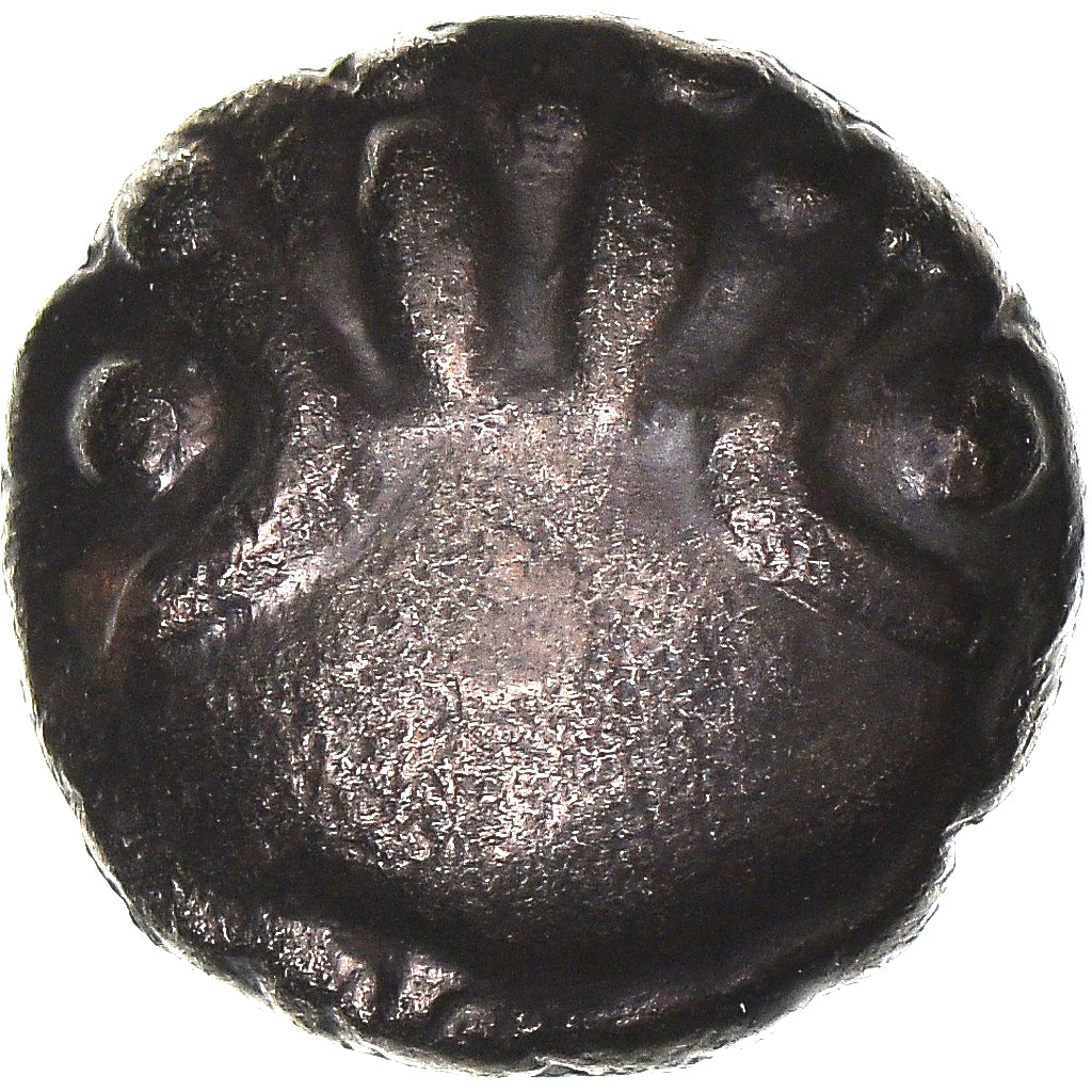 Coin, Remi, 1/4 statère aux segments, 60-50 BC, Reims, AU(50-53), Electrum