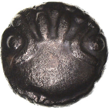 Coin, Remi, 1/4 statère aux segments, 60-50 BC, Reims, AU(50-53), Electrum