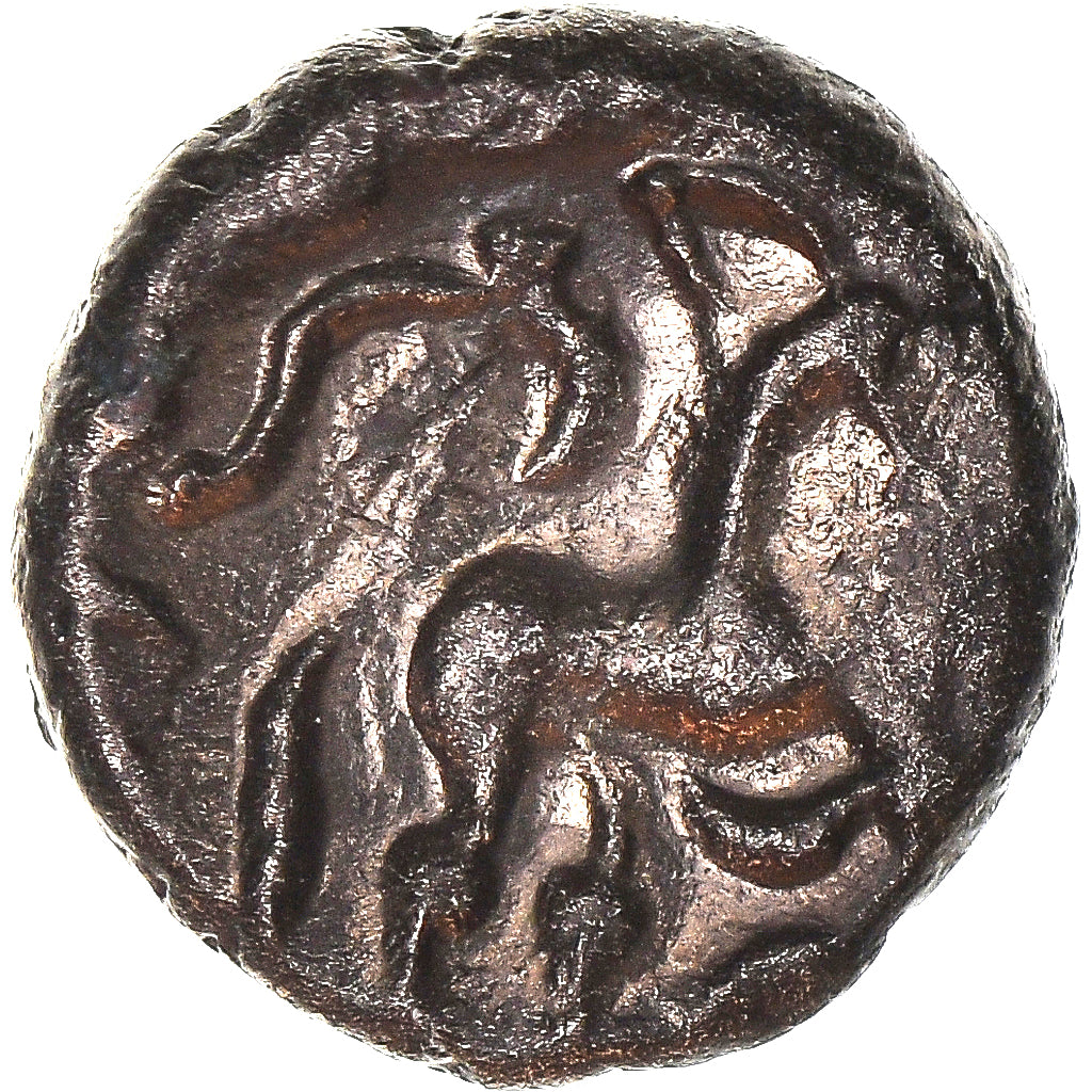 Coin, Remi, 1/4 statère aux segments, 60-50 BC, Reims, AU(50-53), Electrum