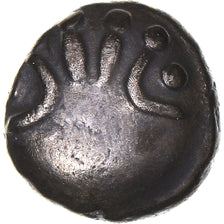 Coin, Remi, 1/4 statère aux segments, 60-50 BC, Reims, AU(50-53), Electrum
