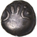 Coin, Remi, 1/4 statère aux segments, 60-50 BC, Reims, AU(50-53), Electrum