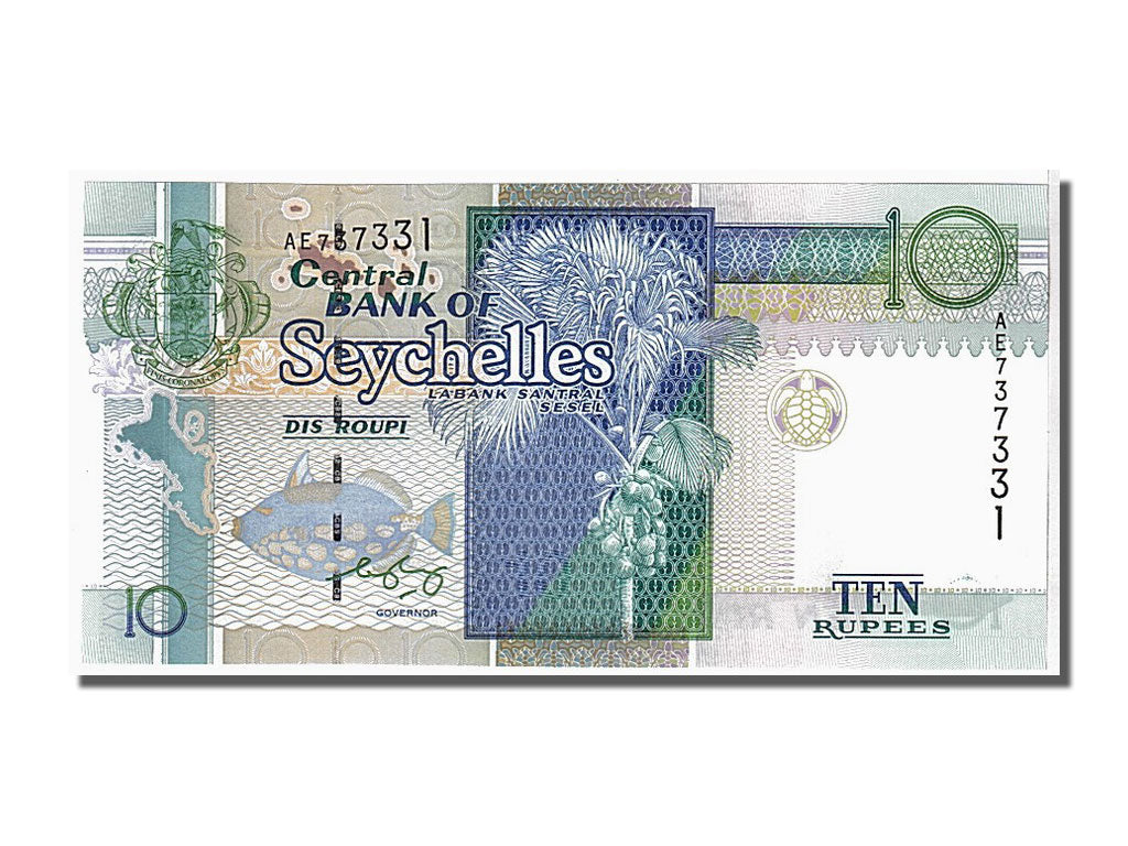 Banknote, Seychelles, 10 Rupees, 1998, KM:36b, UNC(65-70)