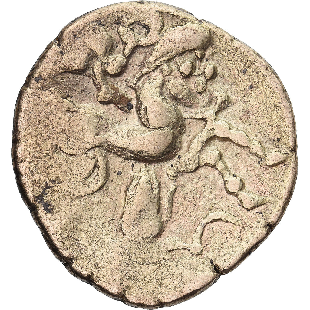 Coin, Pictones, Statère à la main, 80-50 BC, Poitiers, VF(30-35), Electrum