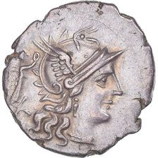 Terentia, Denarius, 147 BC, Rome, Silver, AU(50-53), Crawford:217/1