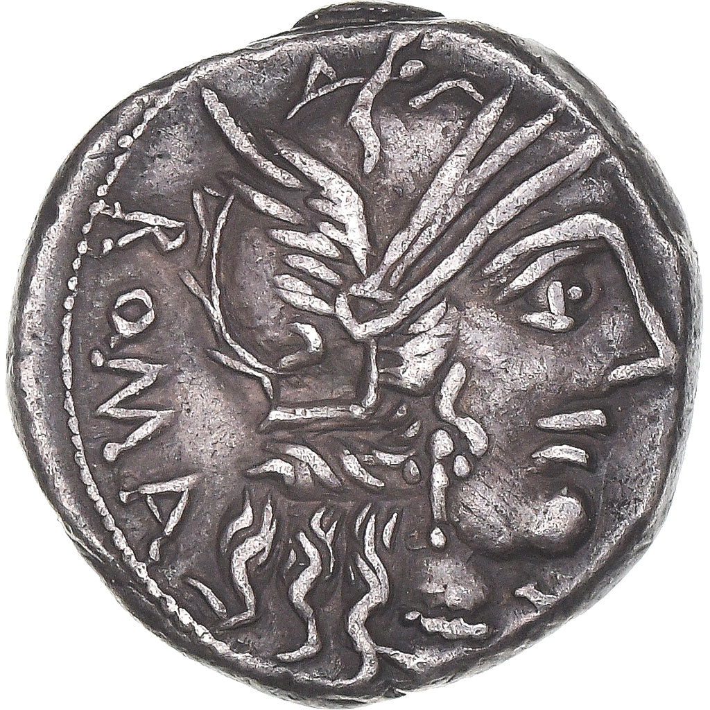 Fannia, Denarius, 123 BC, Rome, Silver, AU(50-53), Crawford:275/1
