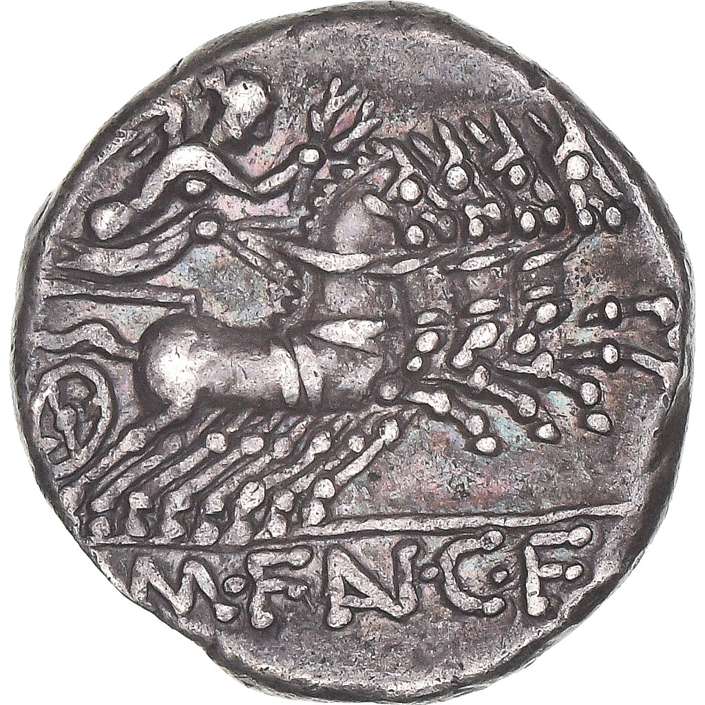 Fannia, Denarius, 123 BC, Rome, Silver, AU(50-53), Crawford:275/1