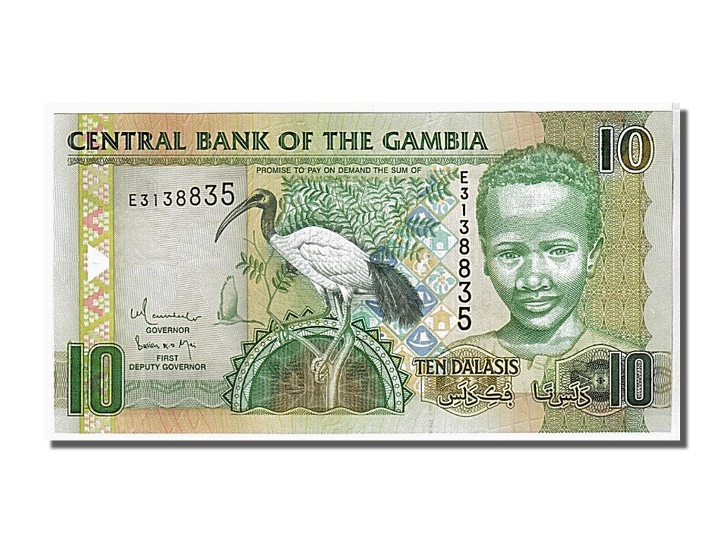 Banknote, Gambia, 10 Dalasis, 2006, KM:26, UNC(65-70)