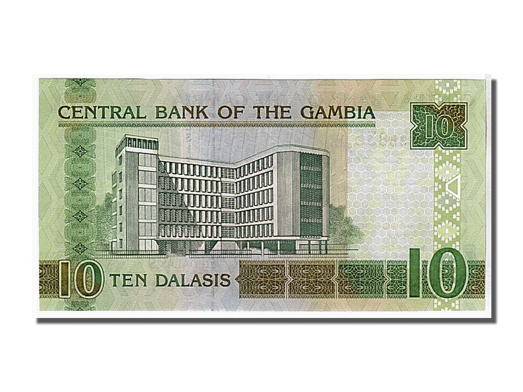 Banknote, Gambia, 10 Dalasis, 2006, KM:26, UNC(65-70)