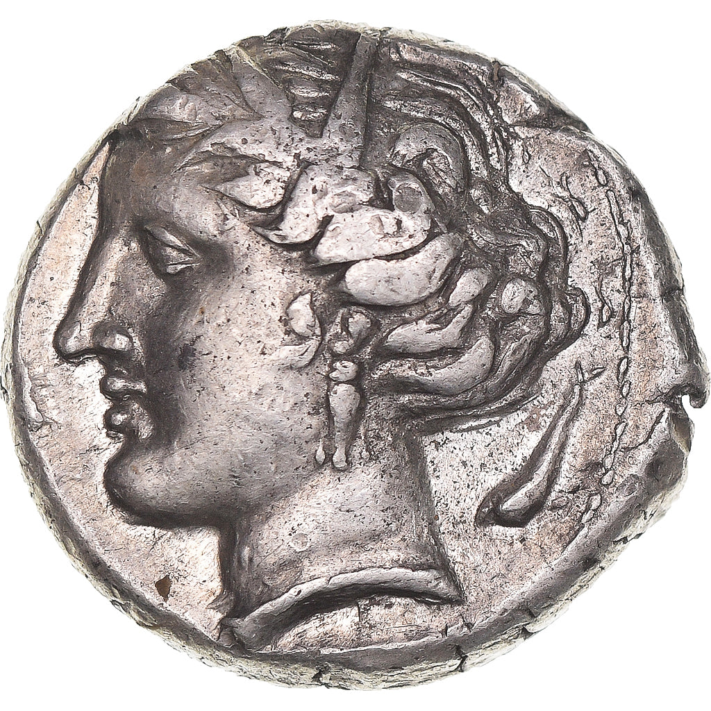 Carthaginian Sicily, Tetradrachm, ca. 320/15-300 BC, Entella?, Silver, EF(40-45)