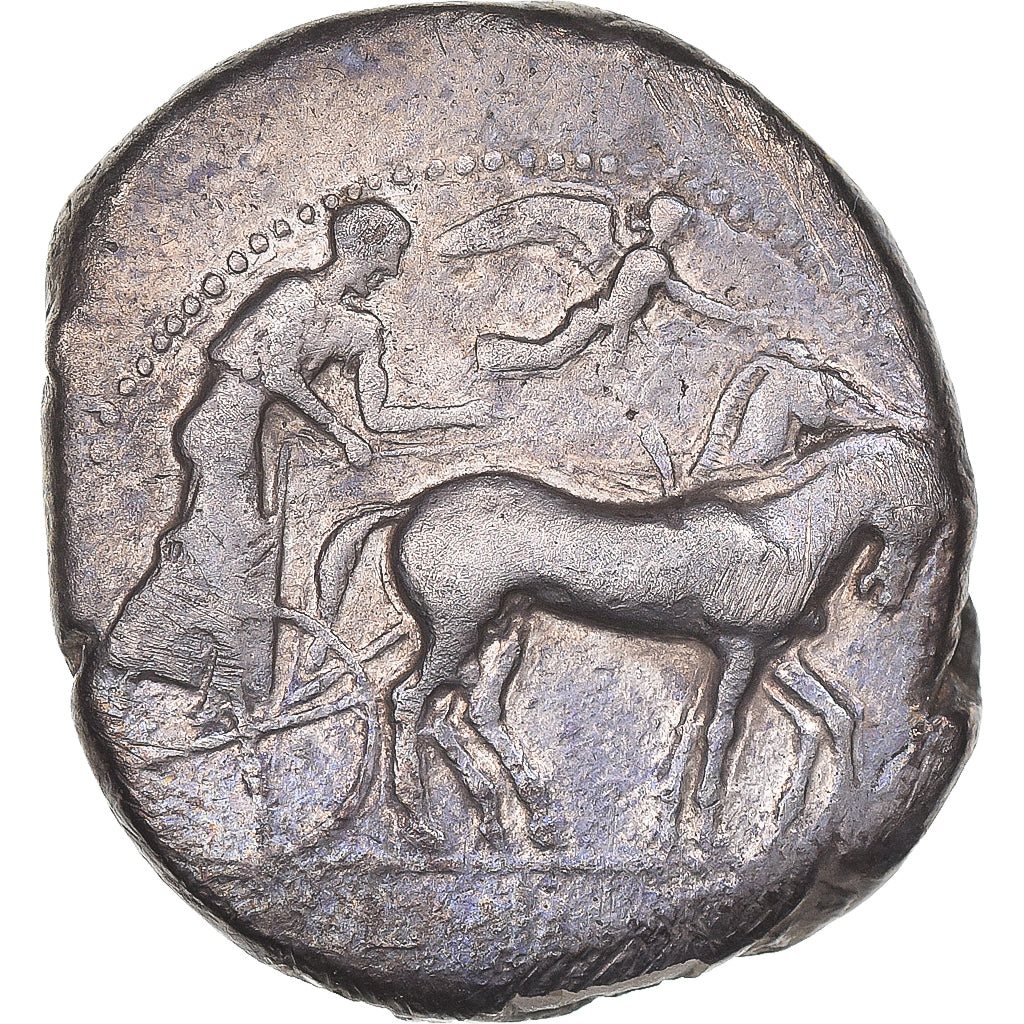 Sicília, Tetradrachm, ca. 450-440 BC, Gela, Prata, VF(20-25), HGC:2-343