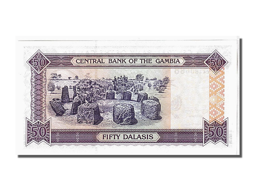 Banknote, Gambia, 50 Dalasis, 2001, KM:23a, UNC(65-70)