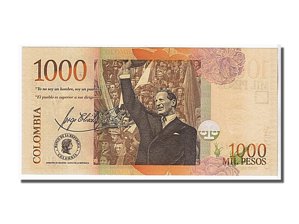 Banknote, Colombia, 1000 Pesos, 2009, KM:456l, UNC(65-70)
