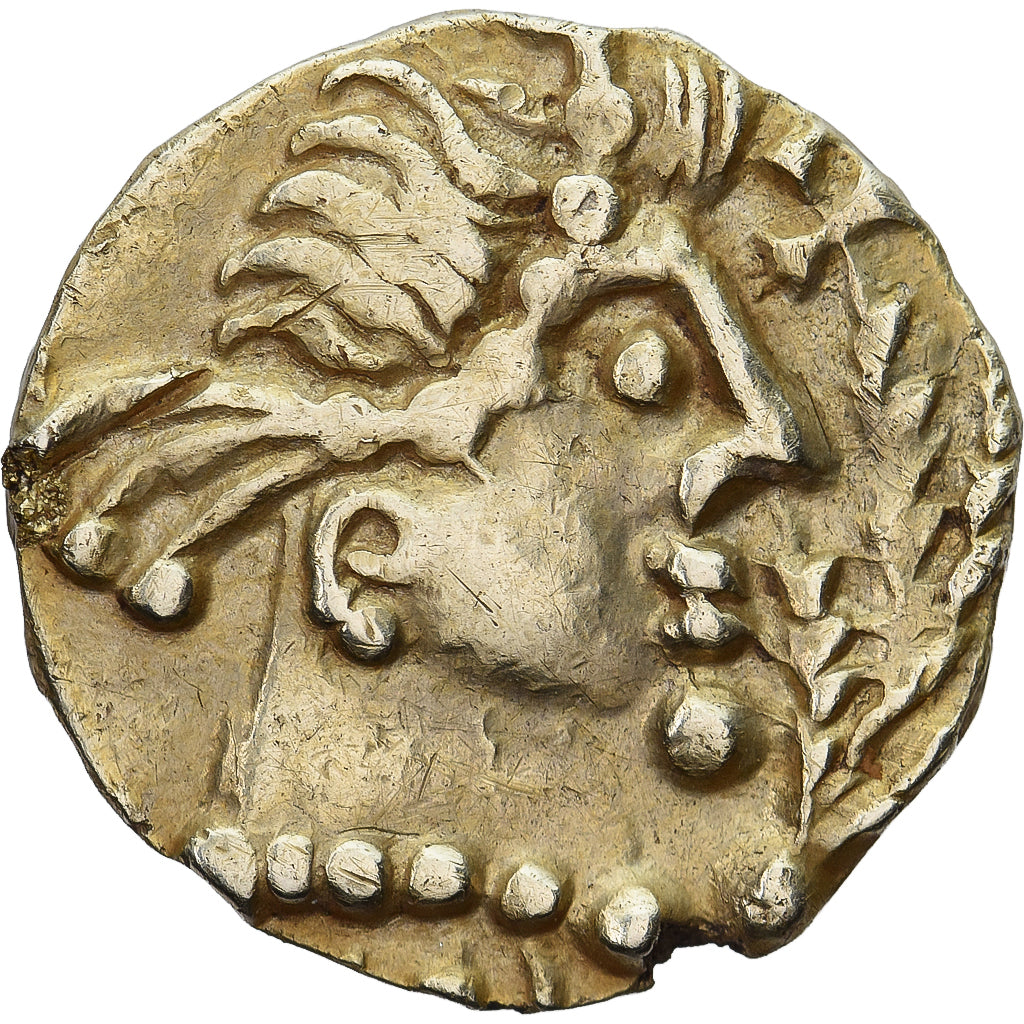 Coin, France, Triens, Sigebert Moneyer, 7th century, Banassac, AU(55-58), Gold
