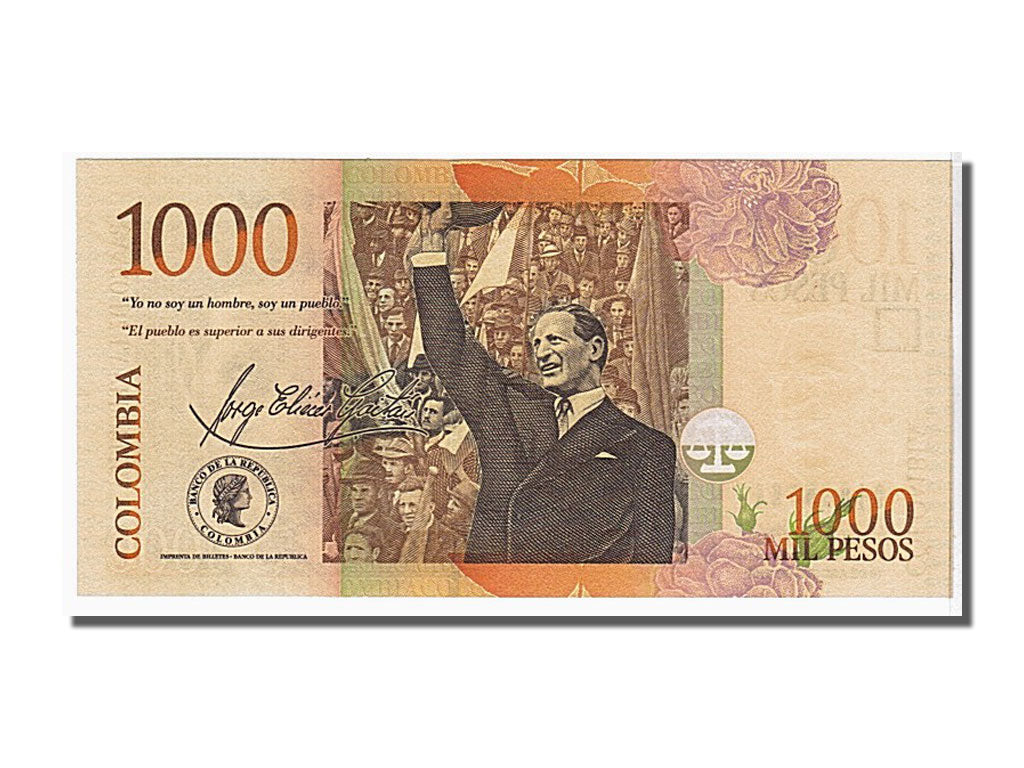 Banknote, Colombia, 1000 Pesos, 2009, KM:456l, UNC(65-70)