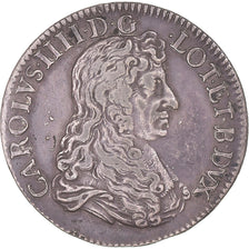 Coin, Duchy of Lorraine, Charles IV, Teston, 1669, Nancy, AU(50-53), Silver