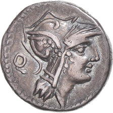Junia, Denarius, 91 BC, Rome, Silver, AU(50-53), Crawford:337/3