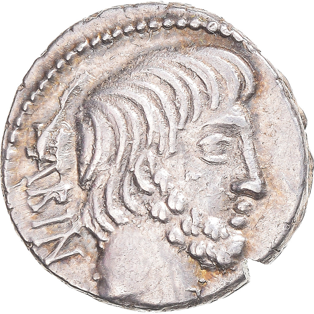 Tituria, Denarius, 89 BC, Rome, Prata, AU(55-58), Crawford:344/3
