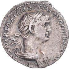 Trajan, Denarius, 114-117, Rome, Silver, AU(55-58), RIC:334