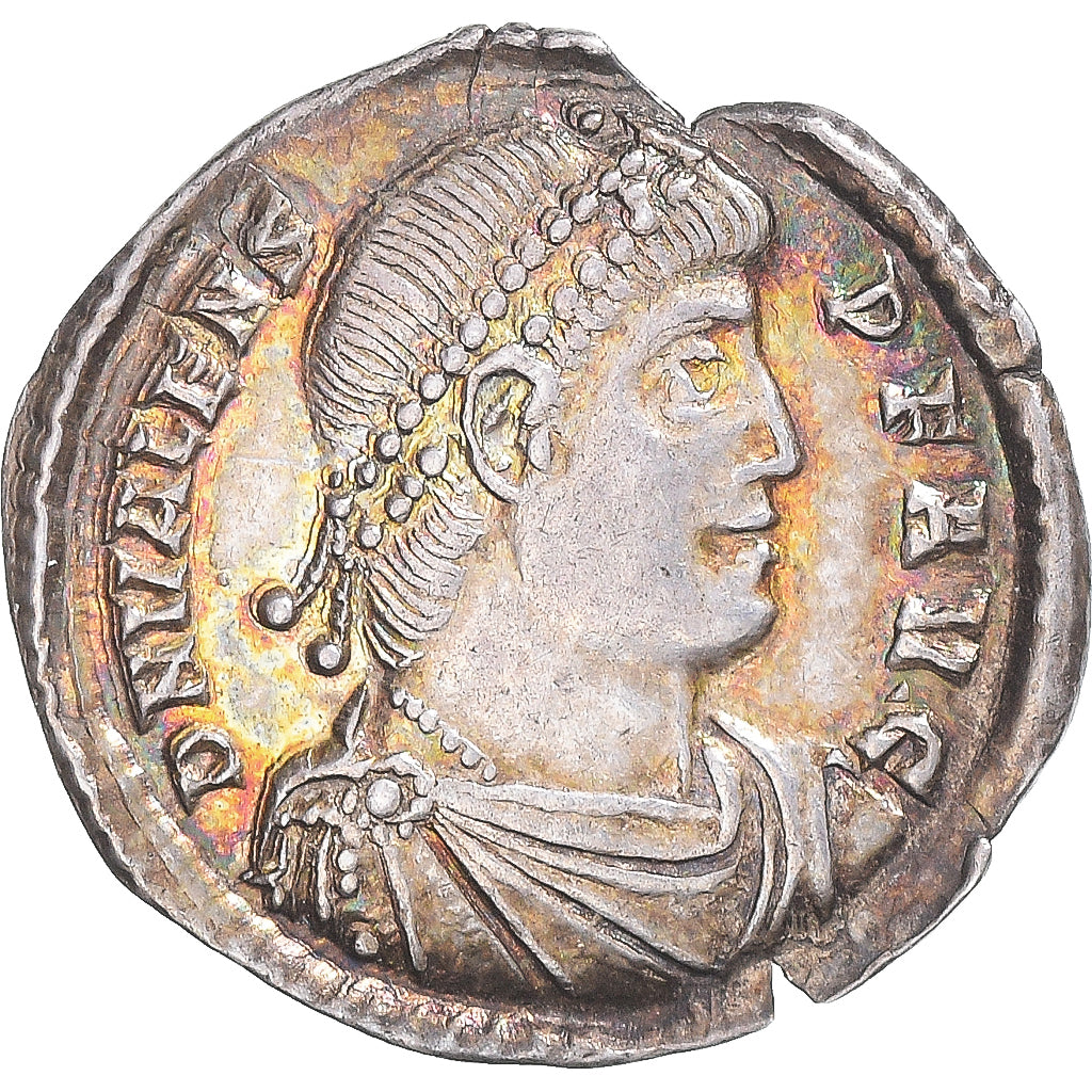 Coin, Valens, Siliqua, 364-378, Constantinople, AU(55-58), Silver, Cohen:88