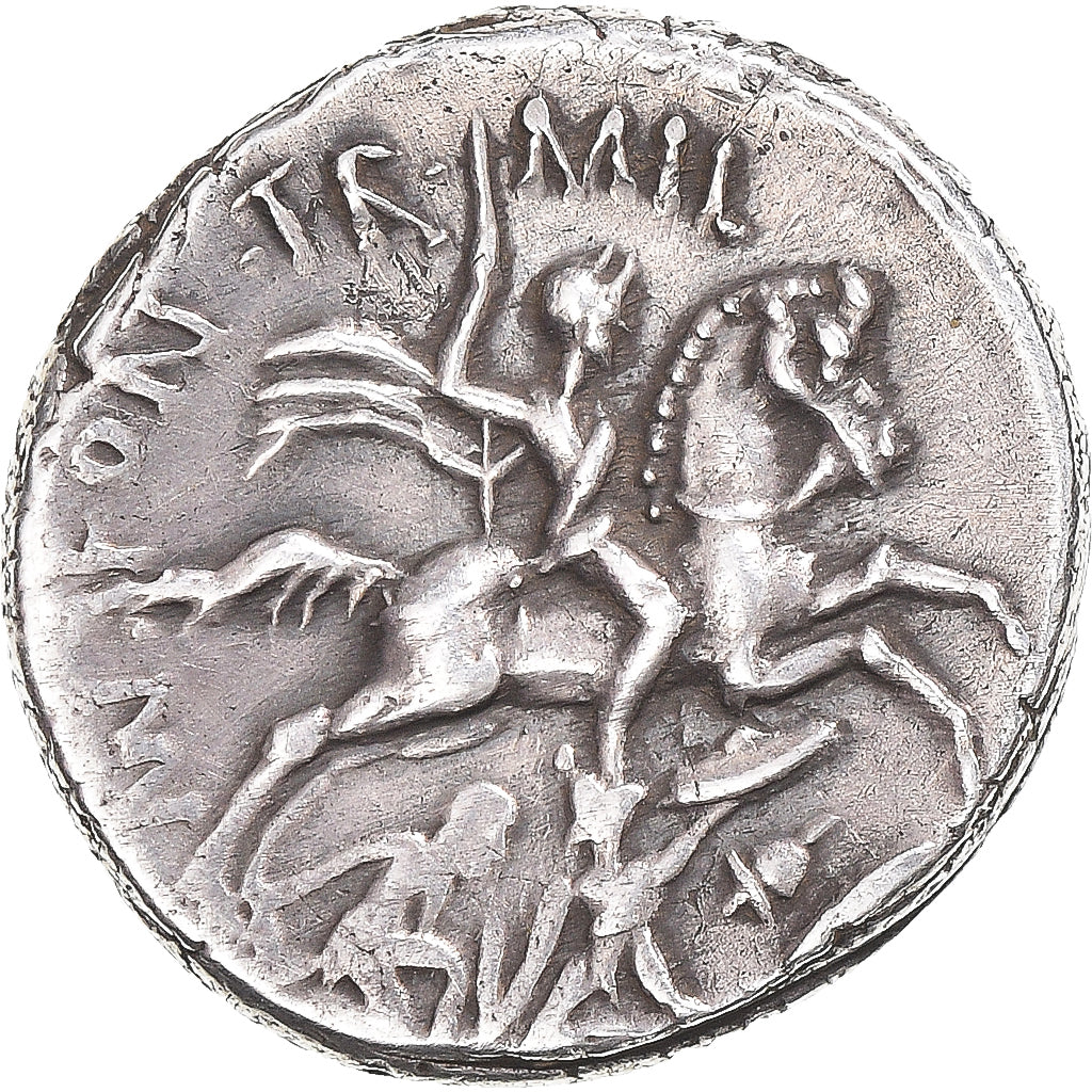 Fonteia, Denarius, 55 BC, Rome, Silber, SS+, Crawford:429/1