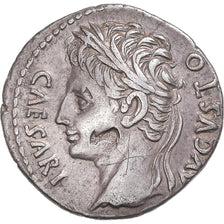 Augustus, Denarius, ca. 18 BC, Colonia Patricia, Silver, AU(50-53), RIC:117