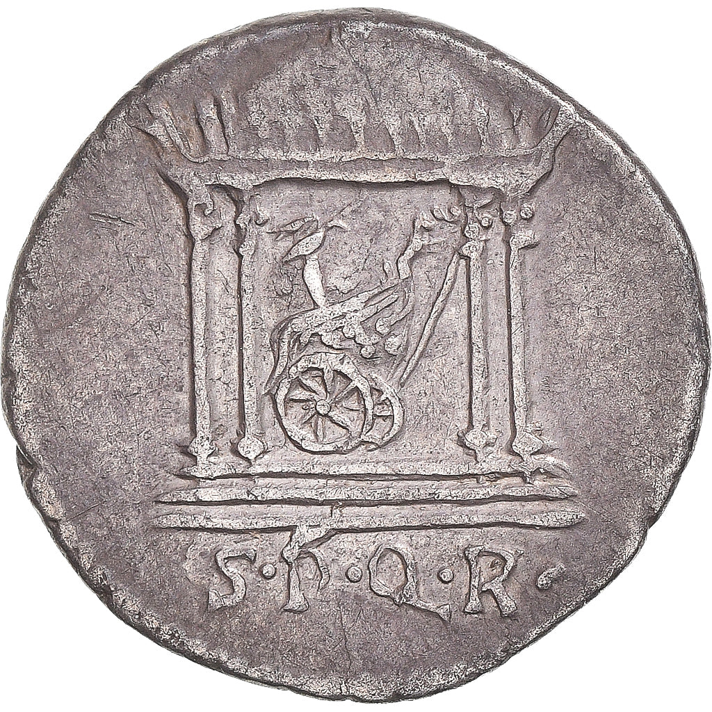Augustus, Denarius, ca. 18 BC, Colonia Patricia, Silver, AU(50-53), RIC:117