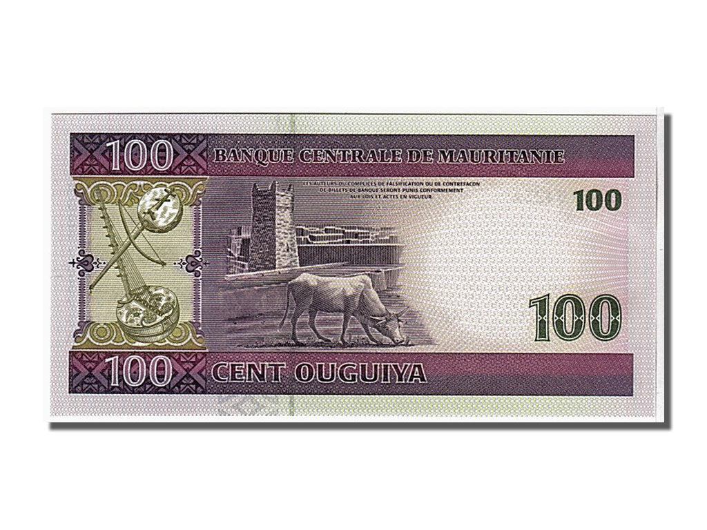 Billet, Mauritanie, 100 Ouguiya, 2008, NEUF