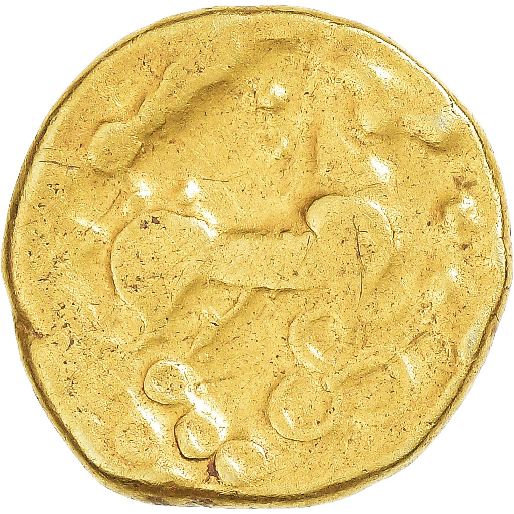 Treviri, 1/4 Statère au triskèle, 2nd century BC, Gold, VF(30-35)