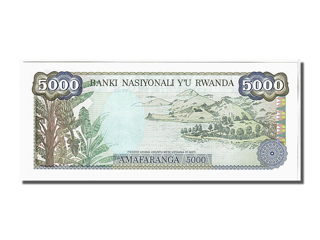 Banknote, Rwanda, 5000 Francs, 1988, 1988-01-01, KM:22, UNC(65-70)