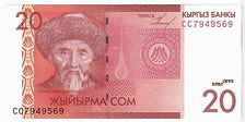 Geldschein, KYRGYZSTAN, 20 Som, 2009, KM:24a, UNZ